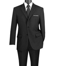 Classic men suit with 2button  42R Black