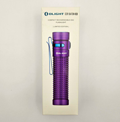 Olight S2R Baton II 1150 Lumens LED Rechargeable IPX8 Purple Flashlight