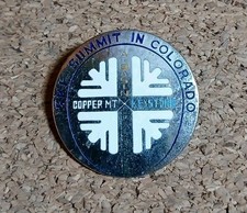 Vintage Copper Mt, Keystone, Breckenridge, A Basin Ski the Summit Resort Ski Pin