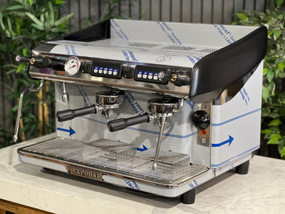EXPOBAR MEGACREM 2 GRUPPEN ESPRESSOMASCHINE BRANDNEU EDELSTAHL FLICK WASSERHAHN