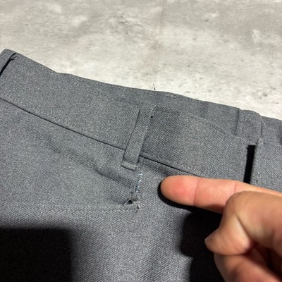 Vintage Levi's Action Slacks Trousers Men's 34x31 Gray Flat Front