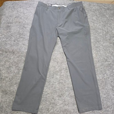 Under Armour Mens Golf Tapered Pant Technical Grey 40/30 Stretch Performance
