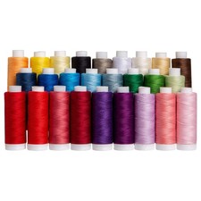 26 Spools Essential Cotton Thread Set 220 Yards Each 100 Cotton Carrier
