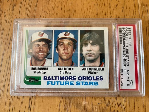 1982 Topps #21 Cal Ripken Jr Baltimore Orioles Future Stars RC PSA 8 (1524)