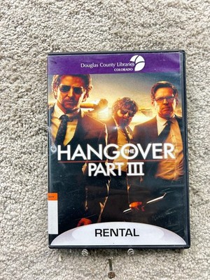 The Hangover Part III DVD 2013 Widescreen Bradley Cooper Ed Helms Zach