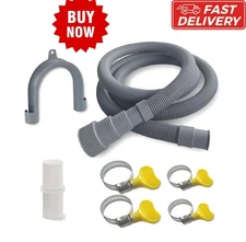 6.5Ft Washing Machine Drain Hose Extension Kit - Universal for Washer, Dishwashe