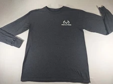 Realtree Men's Long Sleeve T-Shirt Size Medium Dark Gray 