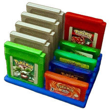 Nintendo Game Boy GB GBC GBA 10-Slot Tiered Cartridge Display Rack Holder Stand