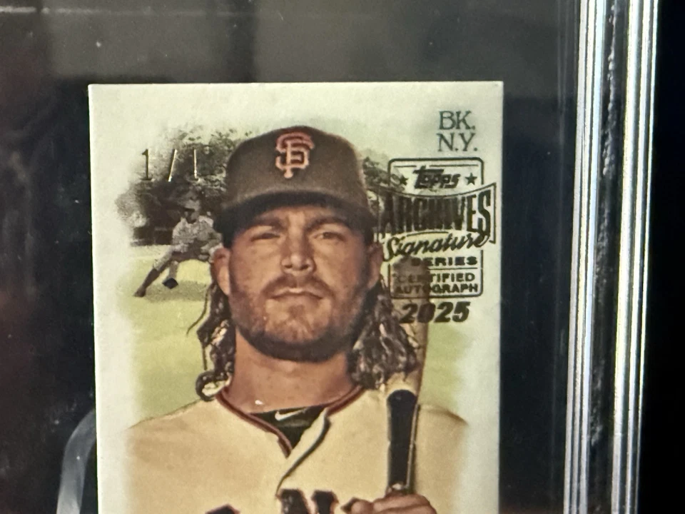 2025 Topps Signature Series Brandon Crawford 1/1 2019 Allen&Ginter Mini Giants - Image 2 of 4