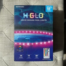 Merkury HGLO LED 56FT Rope Lights for 18ft Above Ground Pool w/ Remote - NEW 