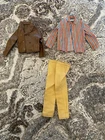 Vtg Barbie Ken Rally Gear #1429 1969 Mod Era Jacket Shirt Pants FLAW