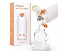Portable Bottle Warmer for Travel, 2-Minute Fast Heating 4-Level Precise Tempera