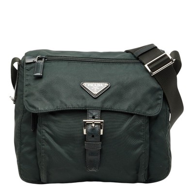 PRADA Triangle With logo Diagonal shoulder bag Shoulder Bag BT8994 mens 【U...
