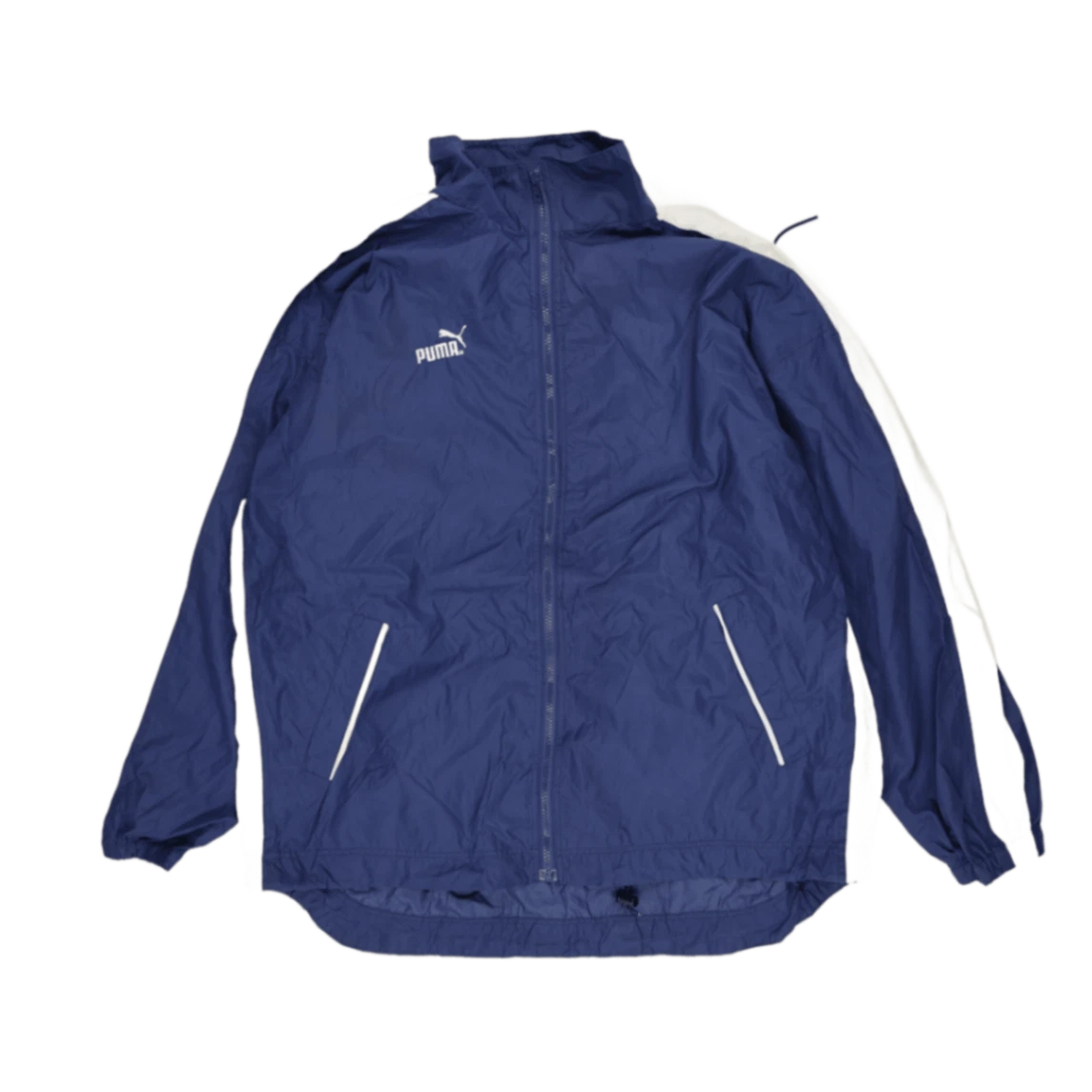 Puma Men's Navy Blue Regular Windbreaker Jacket Size XL