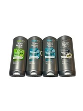4x Dove Men Care Blue Eucalyptus Birch, Extra Fresh L, Charcoal Body Wash 13.5oz