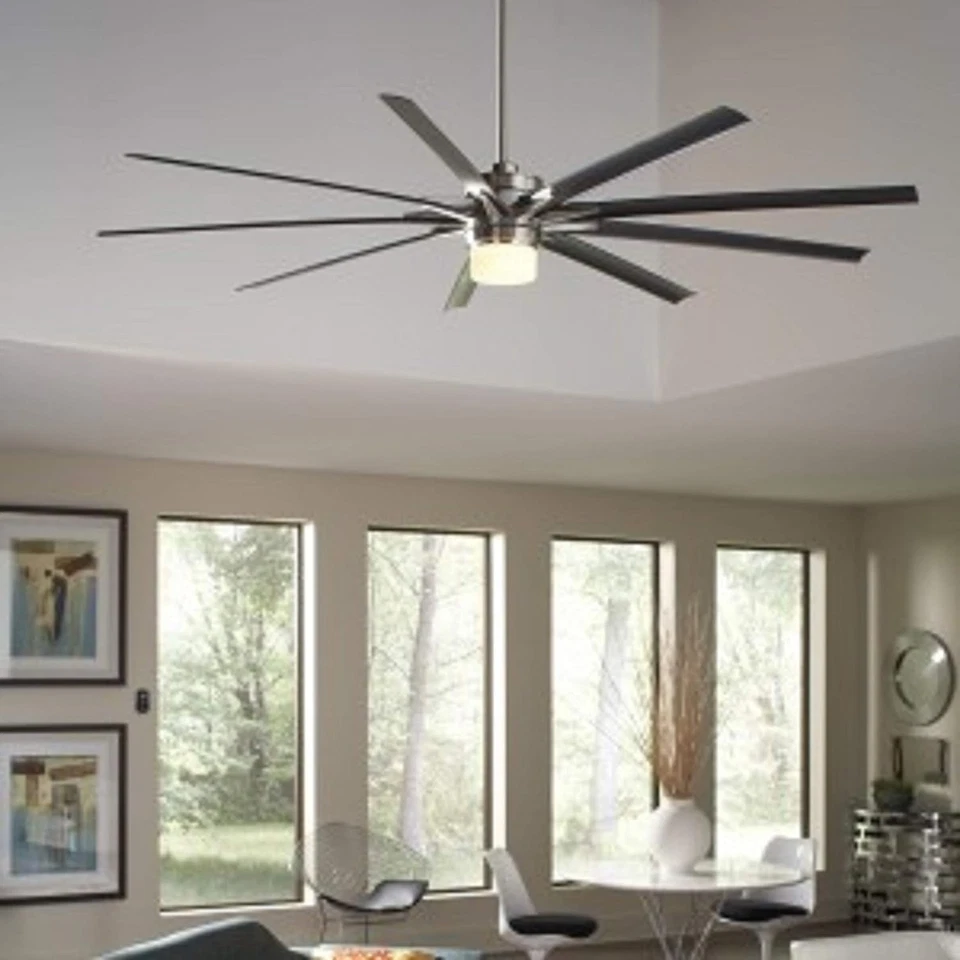Fanimation BPW8152-72BNW Odyn Custom Set of Nine fan blades 72" Brushed Nickel - Image 3 of 4