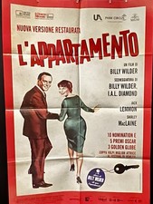 L’appartamento, 1960 Billy Wilder manifesto cinema 2F versione restaurata 2017