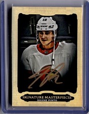 Shane Pinto Signature Masterpieces Gold Auto #USM-PI 2021-22 UD Ultimate  [G029]