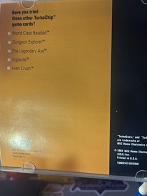 1989 TurboGrafx 16 Victory Run Case, Manual, HuCard