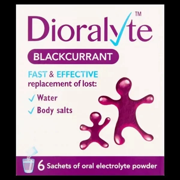 Dioralyte Blackcurrant x24 Sachets Rehydration Electrolyte UK