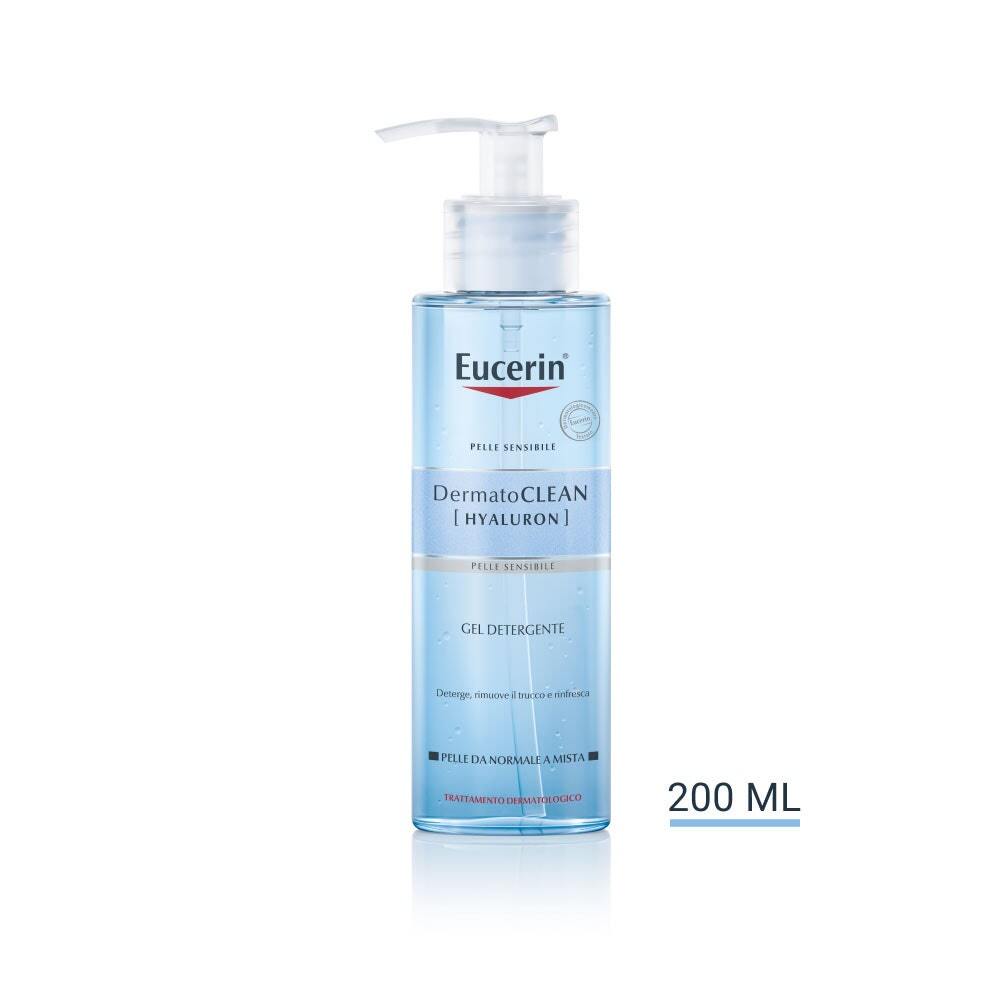 Eucerin DermatoCLEAN - [HYALURON] Gel Detergente Pelle Normale e Mista, 200ml