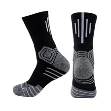 2 Pairs ZONBAILON Breathable Training Thick Towel Bottom Elite Basketball Socks