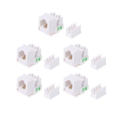 5Pcs Tool-free Telephone Module RJ11 Network CAT3 Voice Module Gold-plated