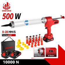 Akku Silikonpistole Kartuschenpresse Glaskleber Kartuschenpistole Mit 2 Batterie