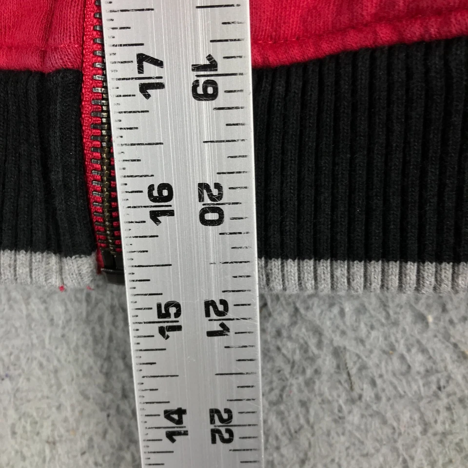 Sudadera con capucha polar roja y negra manga larga cremallera completa Sean John para niños talla XL Foto 4 de 4