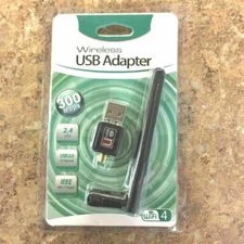LOT W/Antenna 300n 300Mbps Mini Wireless USB Wifi Adapter Network 802.11n/g/b