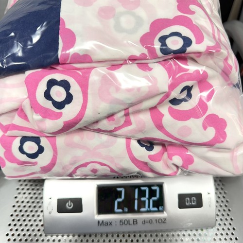 Pottery Barn Kids Twin Duvet and Sham Set Brynn Butterfly Pink Navy Trim Ties - Picture 8 of 8