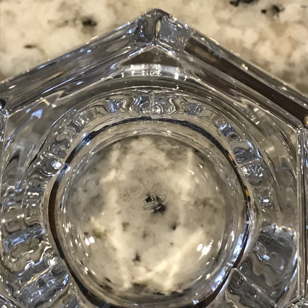 Vintage BACCARAT Crystal Covered CANDY / NUT Dish with Lid