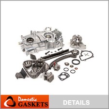 Fit 91-98 Nissan 240SX 2.4L DOHC Timing Chain Oil Pump Water Pump Kit KA24DE