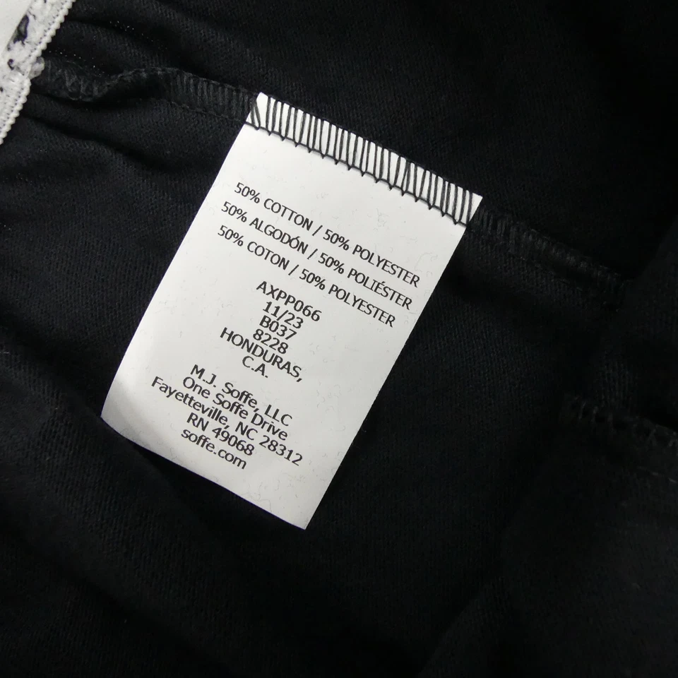 Soffe Shorts Girls Medium 8/10 Black Elastic Waistband Cotton Blend Set Of 3 - Image 4 of 4