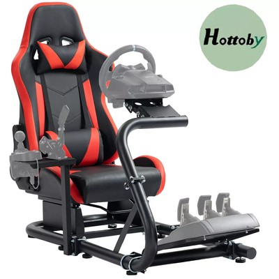 Hottoby G923 Racing Sim Cockpit Stand with Seat Fit Logitech G920 Thrustmaster