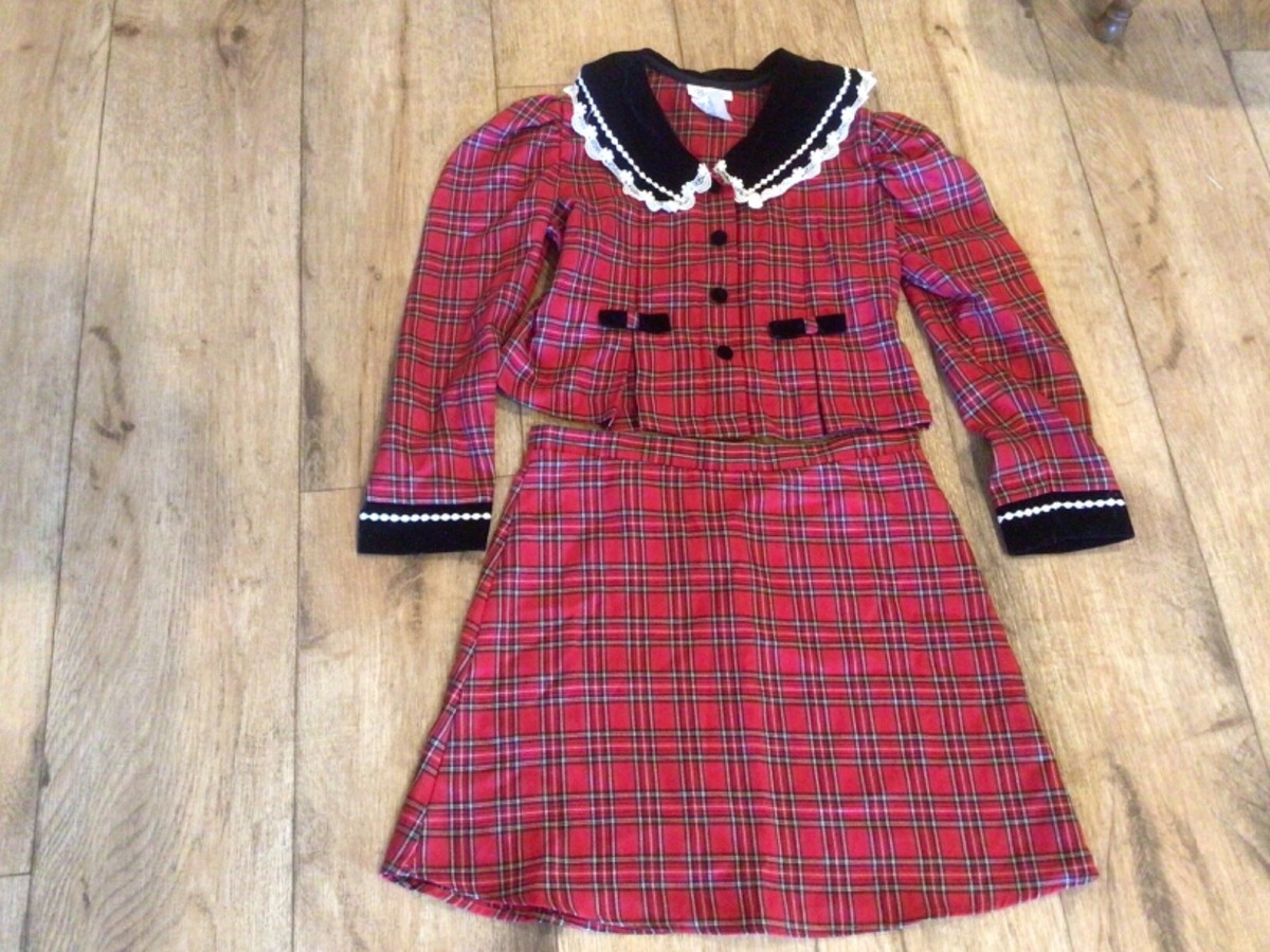 bonnie jean christmas dress size 12 2 Piece Plus Girls Holiday Size Low Tiered Dress