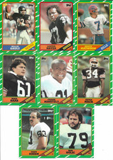 1986 Topps Football 11 Card Lot With League Leaders EX