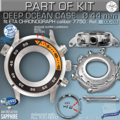 DO IT YOURSELF KIT: 7750 ETA-VALJOUX, DEEP OCEAN, 44 MM, 200M, KIT