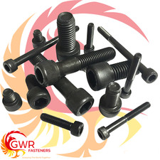 M12 M14 Socket Cap Head Bolts - 12.9 High Tensile Steel Allen Self Colour Screws