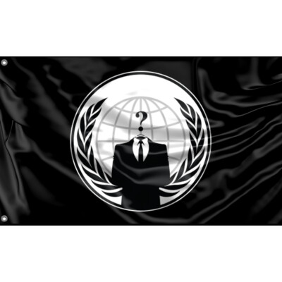 Anonymous Flagge/Fahne II Unikales Design 90x150 cm, Herg. in EU