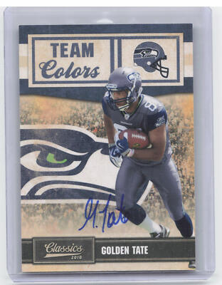 2010 Classics #23 Golden Tate Team Colors RC Auto #23/25