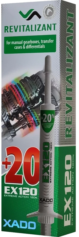 XADO EX120 Schalt Getriebe Öl Reparatur Verschleiß Schutz Additiv PKW