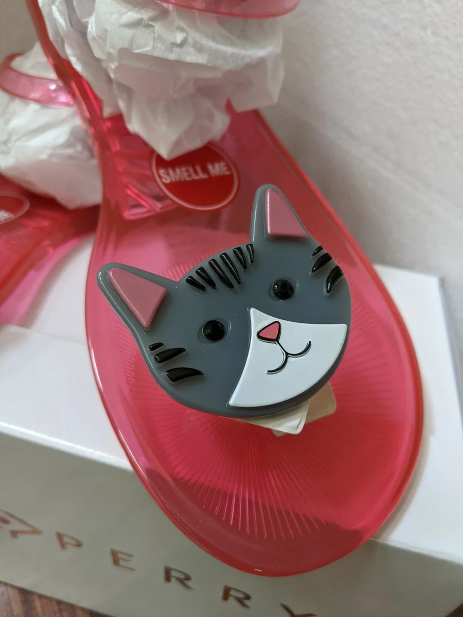 Katy Perry The Geli Kitty Cat Jelly Sandals Women s Shoe Size 7M