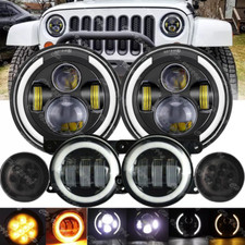 For 2007-2018 Jeep Wrangler Jk 7 Inch Led Headlights Lights Fog Turn Combo For 2007-2018 Jeep Wrangler Jk 7 Inch Led Headlights Lights Fog Turn Combo