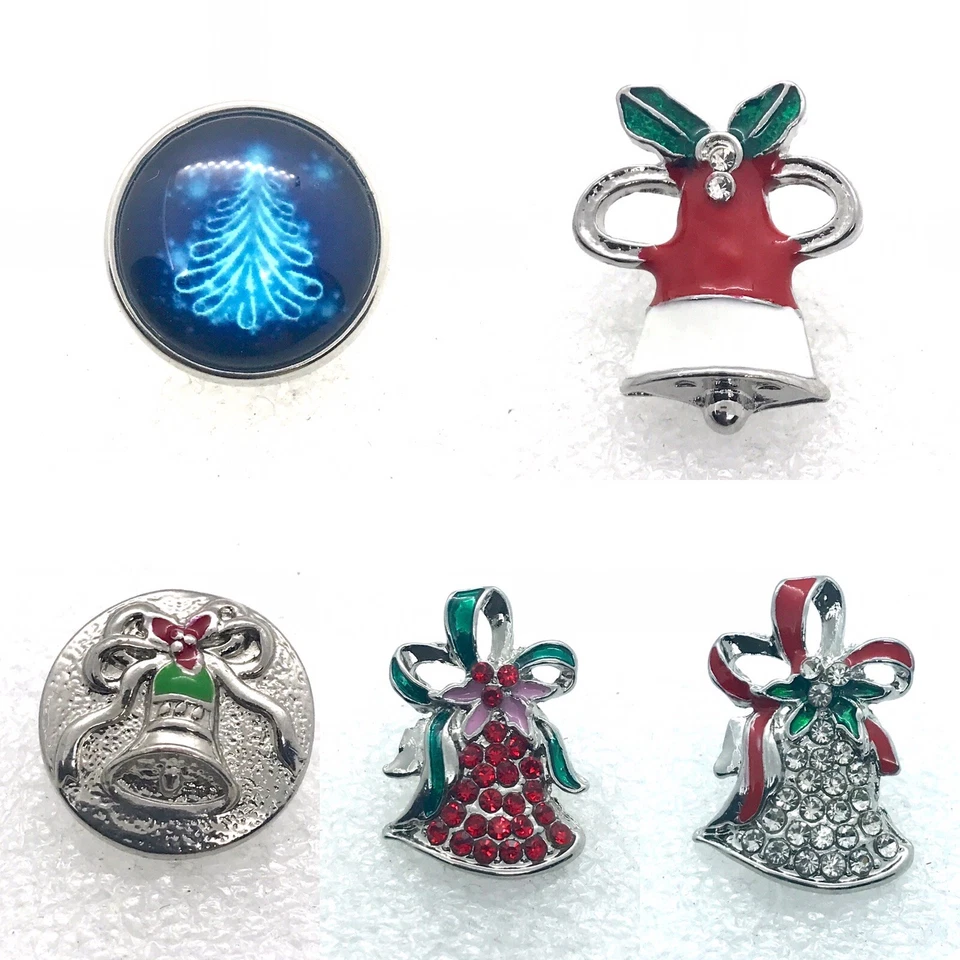 Navidad Invierno Vacaciones Halloween Broches de presión 18-20 mm Broche de botón Noosa Foto 2 de 4