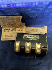 Vintage Jack-Pot-Game Slot Machine n.265 Buffalo Toy NY Box anni '30!