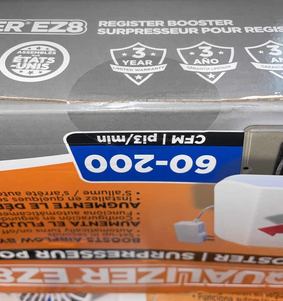 Equalizer EZ8 Heating Air Conditioning Register Booster Fan eBay
