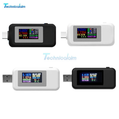 USB LCD Digital Display Voltage Test Power Capacity Voltmeter Ammeter Tester