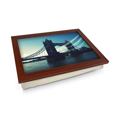 Kultiges London Bridge Design Premium gerahmtes Lap Tray - perfekt für London Liebhaber