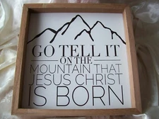 Wall Decor "Go Tell It On The Mountain"  EDR